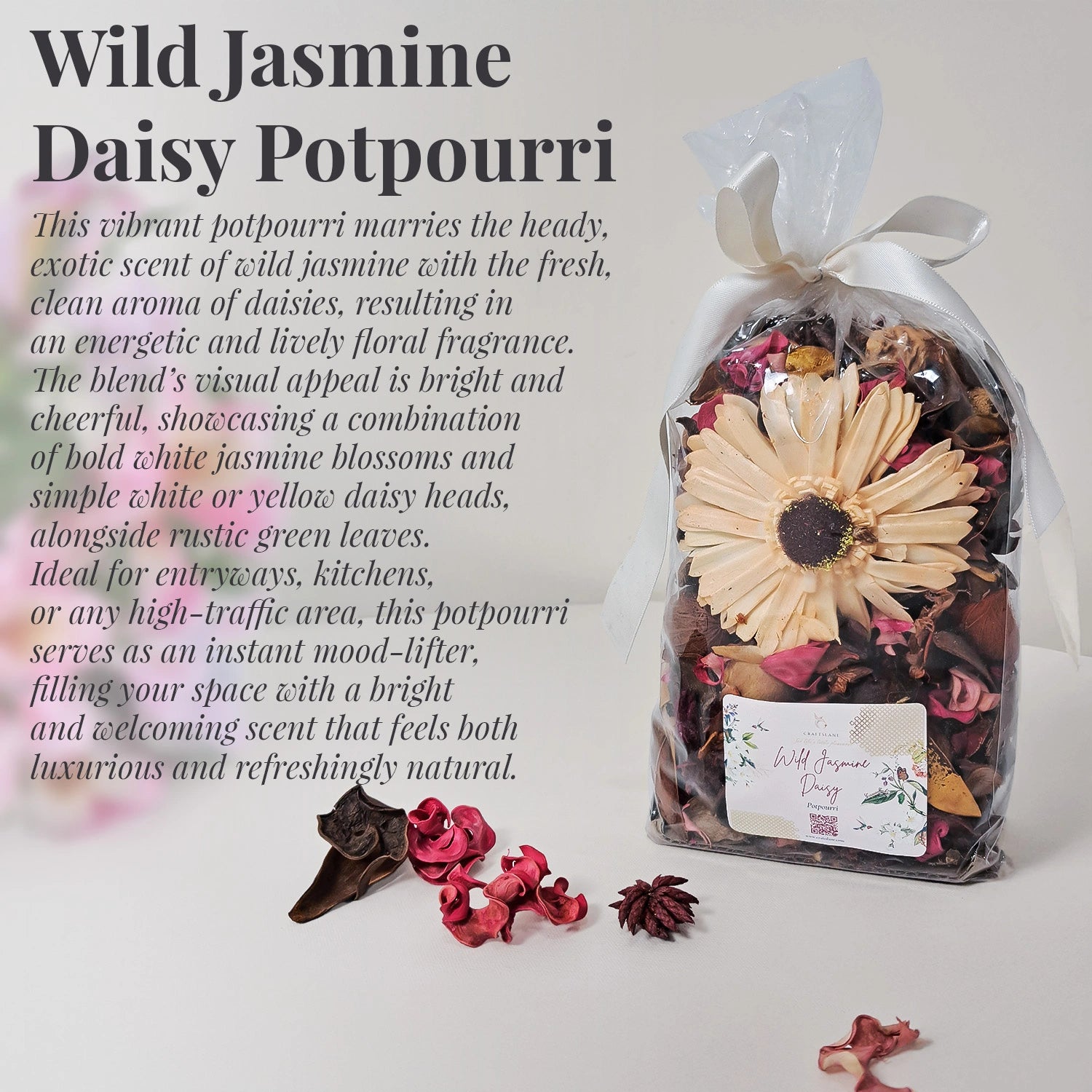 Wild Jasmine & Daisy Luxury Potpourri (200 gms)