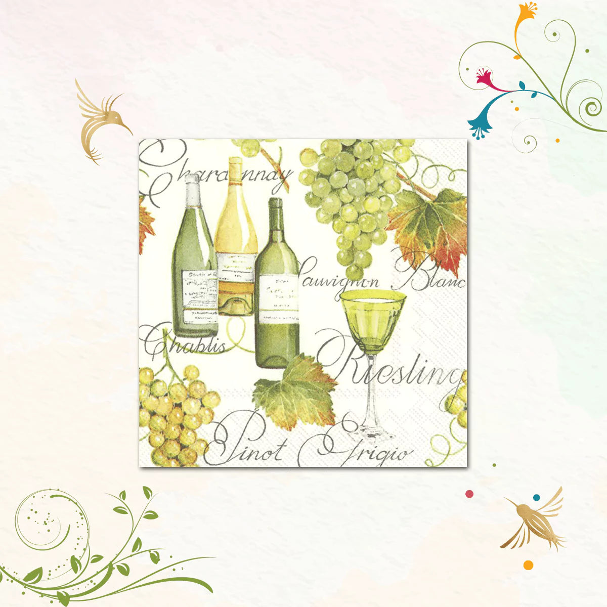 Pinot Grigio Cocktail Napkins | IHR C516800