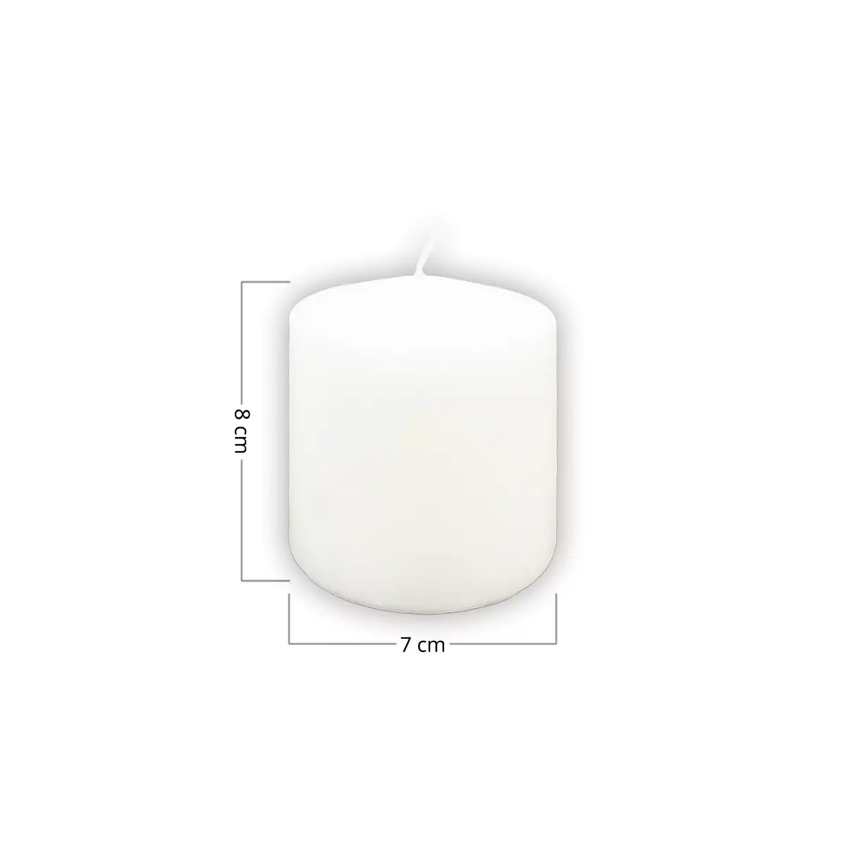 Chunky Candles (Set of 3) | Classic White