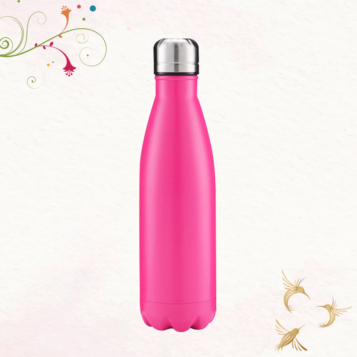 Hot Pink Thermal Insulated Steel Bottles | Craftslane