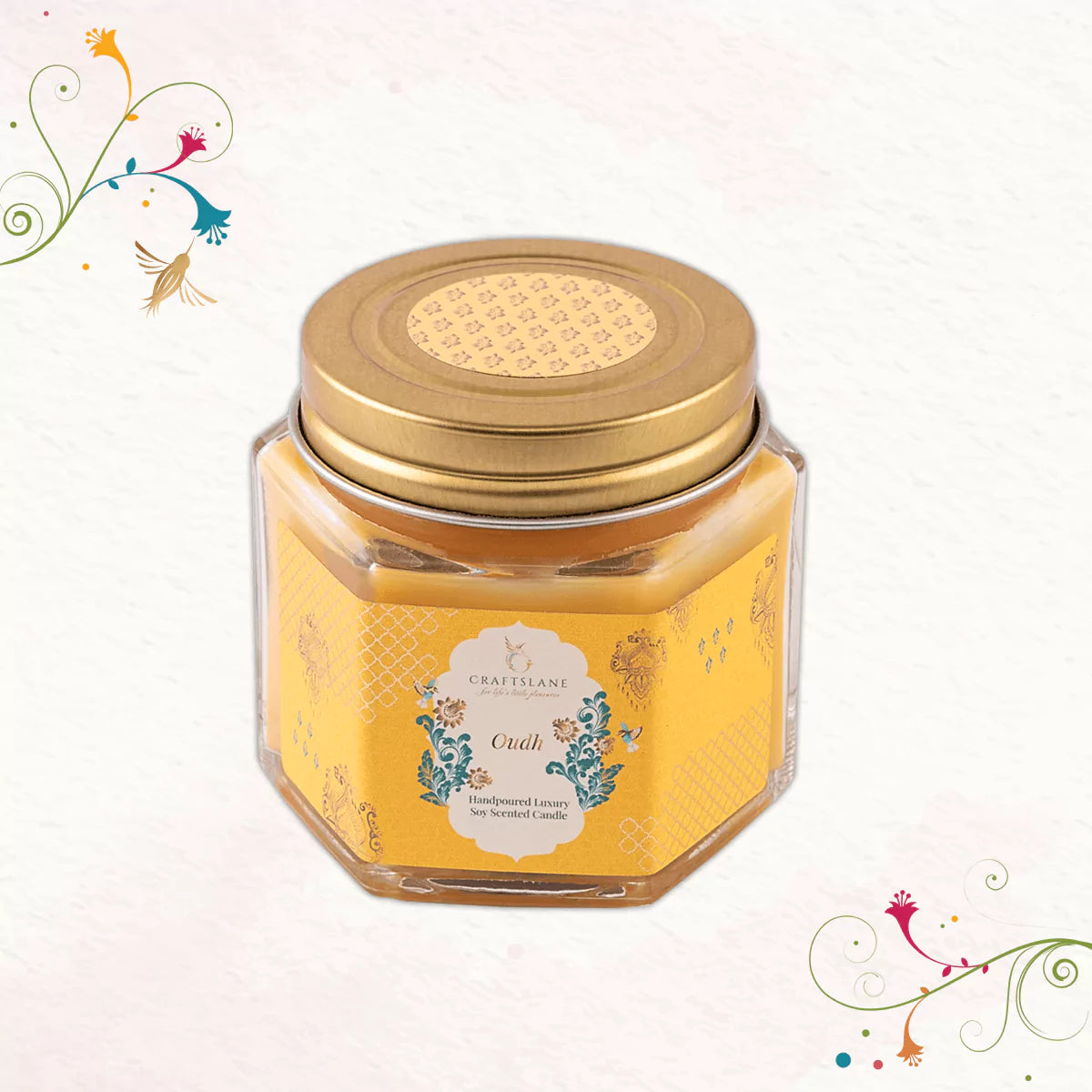 Oudh, Honeycomb & Neroli, Sandalwood & Patchouli Soy Wax Scented Candles Gift Pack