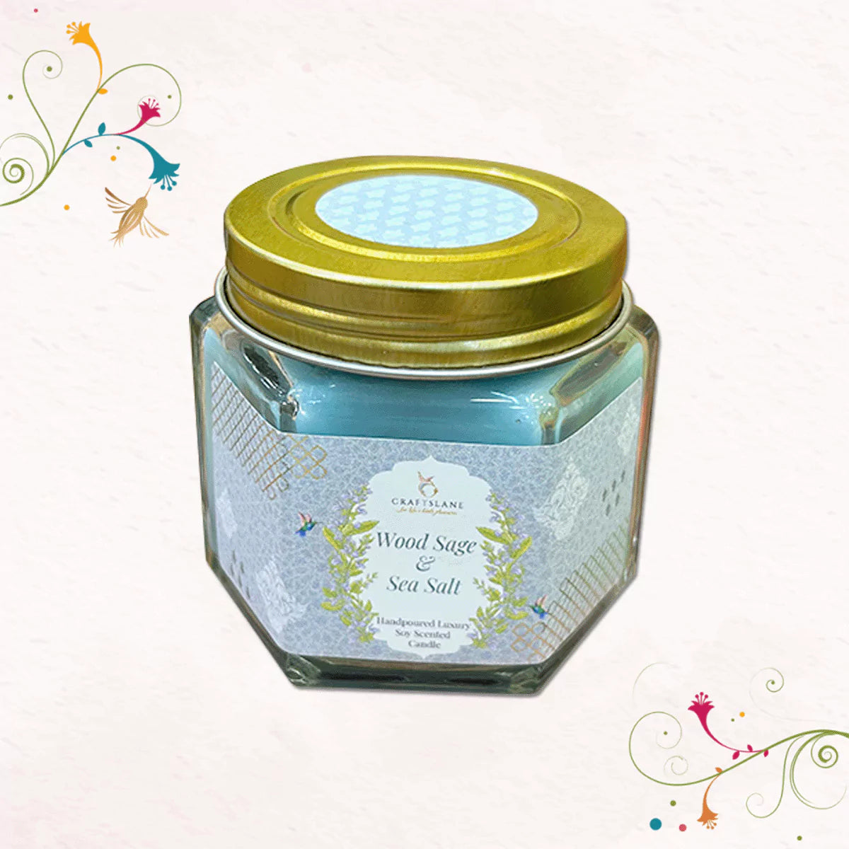 Wood Sage & Sea Salt, Cherry Blossom, Ylang Ylang Soy Wax Scented Candles Gift Pack