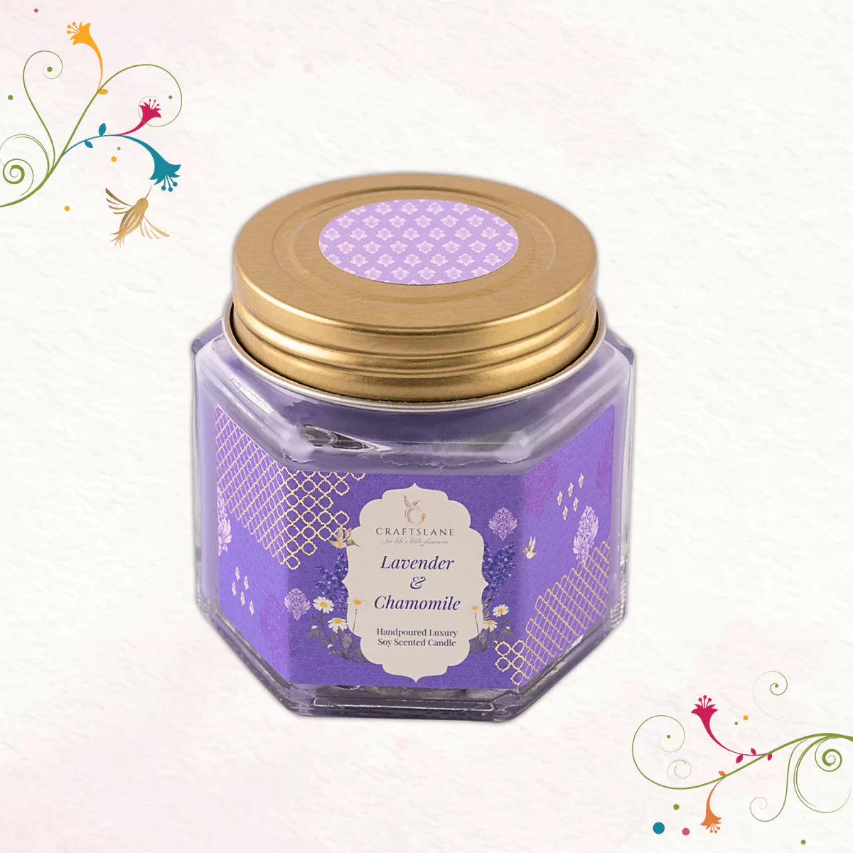 Lavender & Chamomile Soy Wax Scented Candles