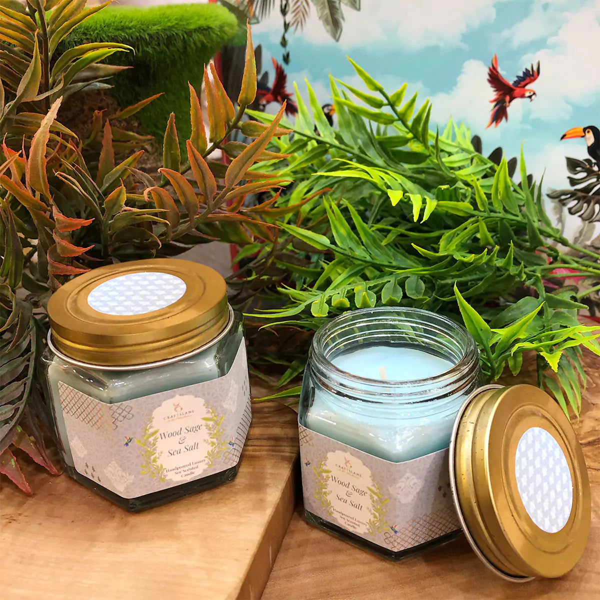 Wood Sage & Sea Salt Soy Wax Scented Candles