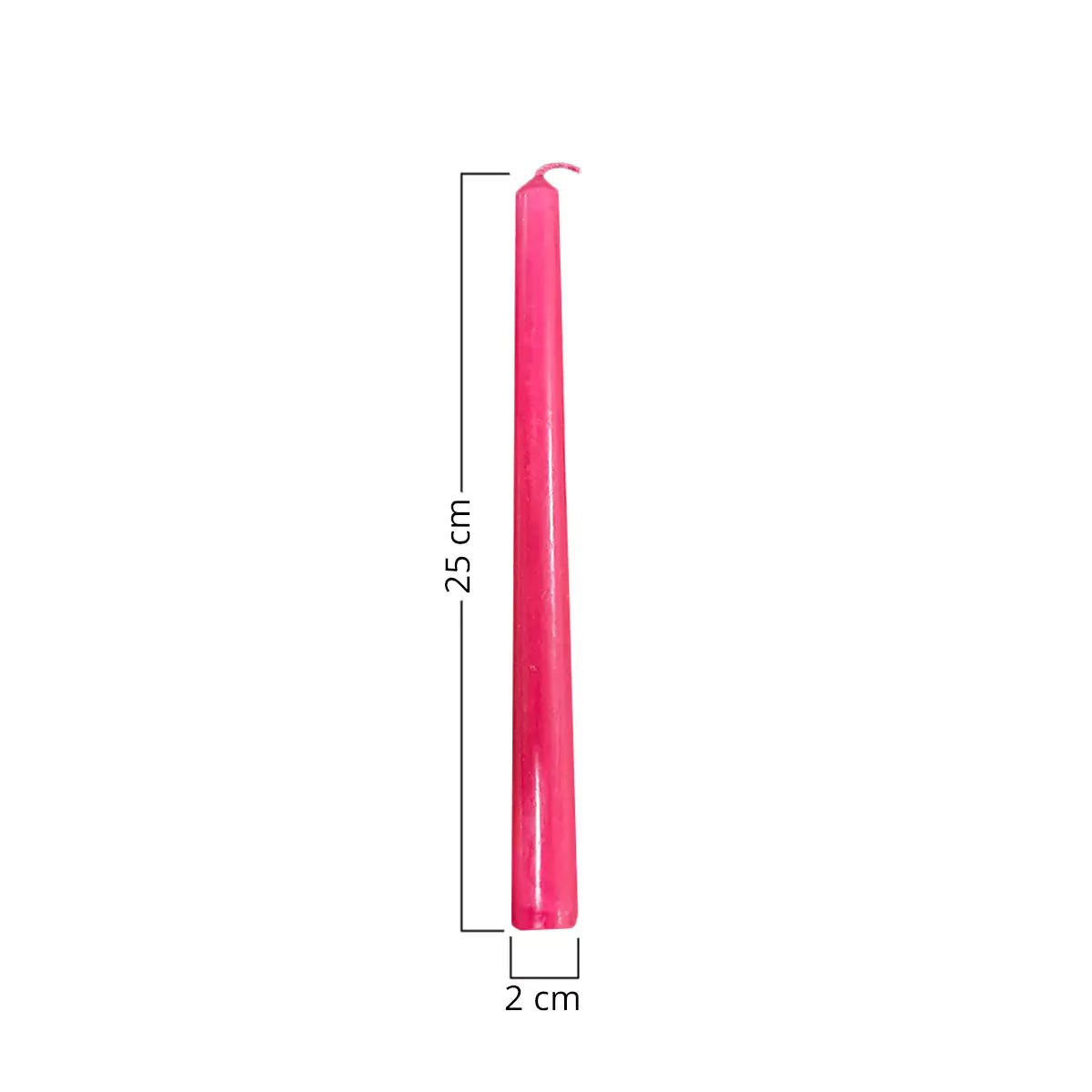 10" Premium Taper Candles (Set of 4) | Hot Pink