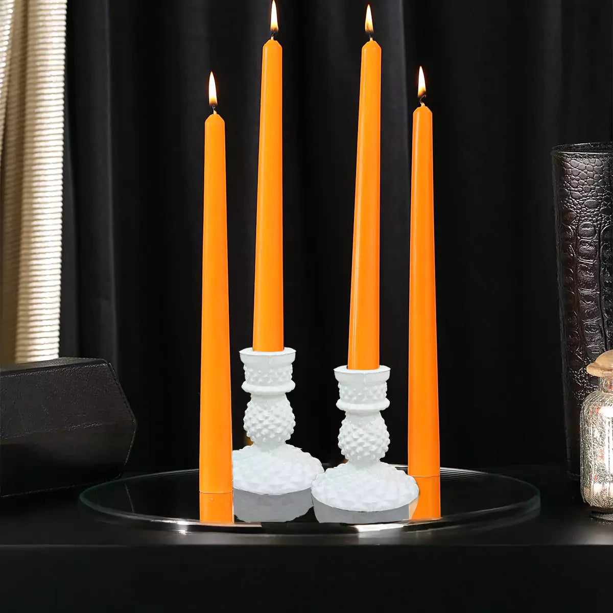 10" Premium Taper Candles (Set of 4) | Marigold