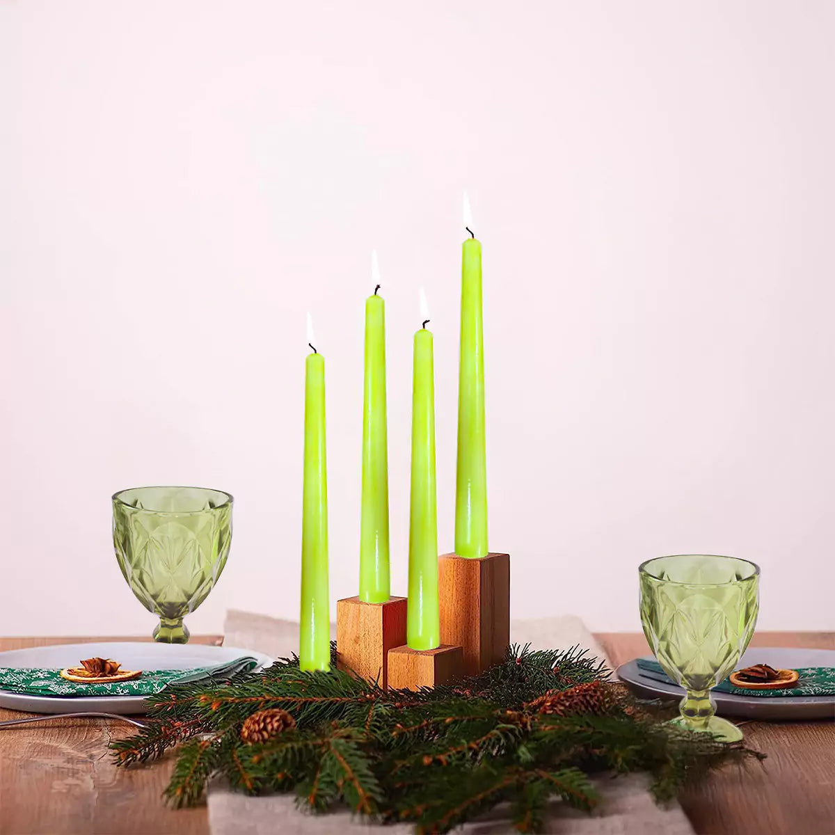 10" Premium Taper Candles (Set of 4) | Sage