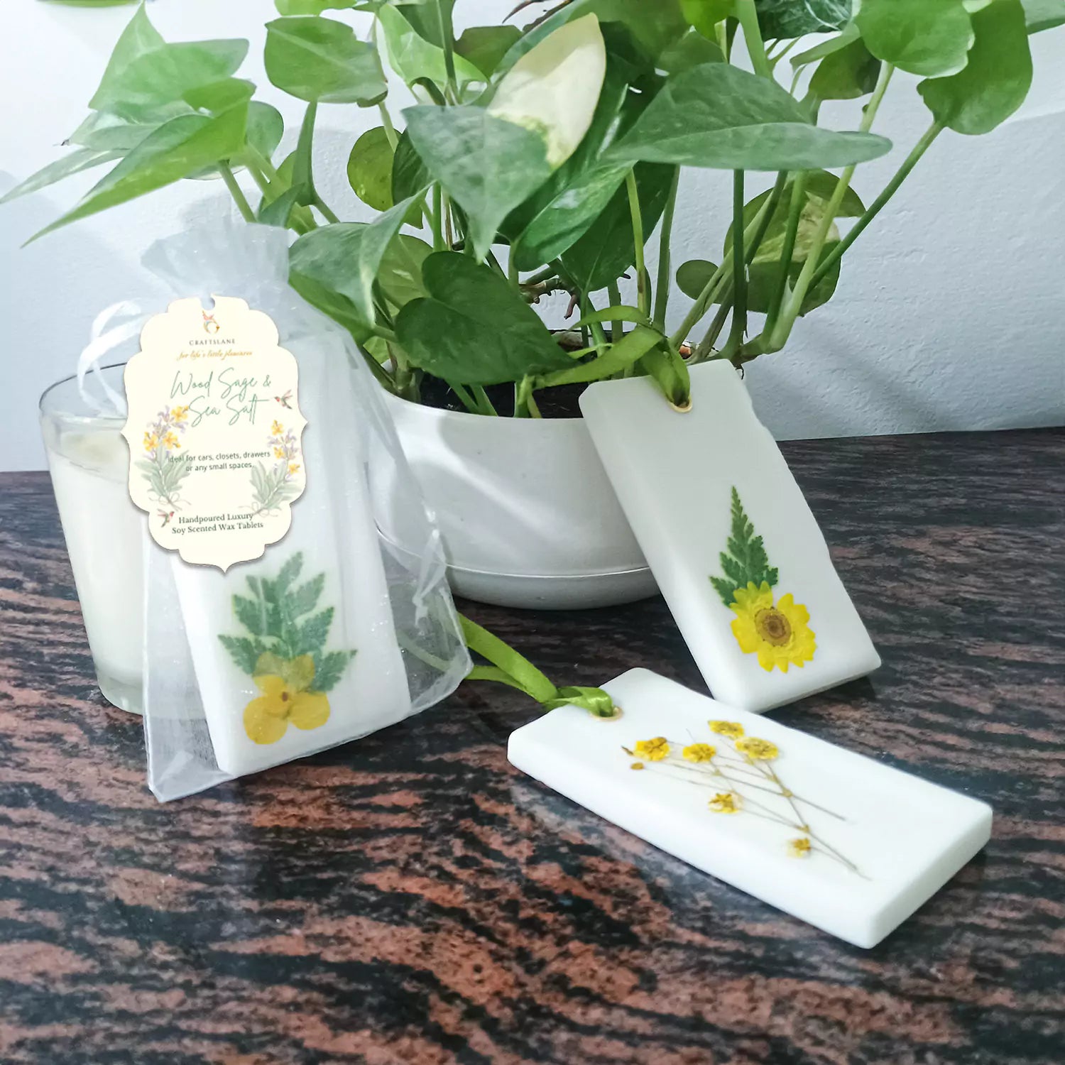 Wood Sage & Sea Salt Scented Wax Tablets